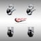 Service Caster 4 Inch SS Glass Filled Nylon Caster Set with Roller Bearing 2 Brakes 2 Rigid SCC SCC-SS30S420-GFNR-TLB-2-R-2 - alternate 4